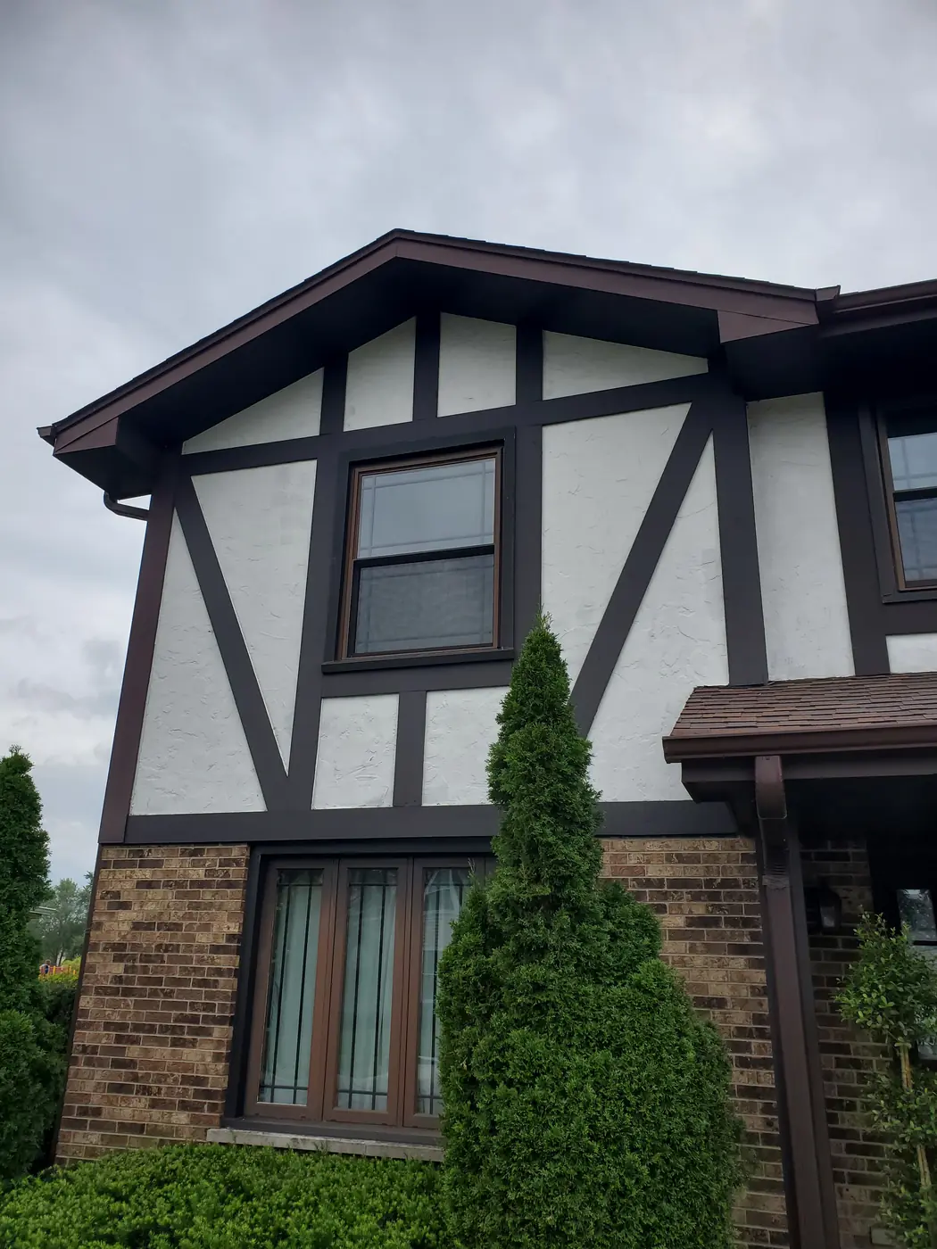 Siding after construction and paint