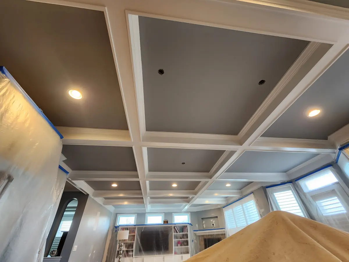 Ceiling painting project in Crystal Lake, IL